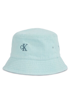 Calvin Klein Pălărie Calvin Klein Embro Monogram Denim Bucket Hat LV04K5021G Albastru celest