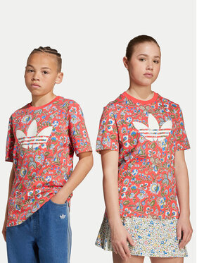 adidas adidas Футболка Liberty London JV7817 Червоний Loose Fit