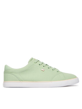 Tommy Hilfiger Гуменки Tommy Hilfiger Th Low Profile Vulc Canvas FW0FW09102 Зелен