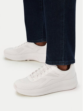 Calvin Klein Sneakersy Calvin Klein Andrea - Chunky Ck Stripe Runner Trainers HM0HM02158 Bílá