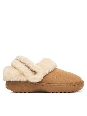 Crocs Şlapi Crocs Classic Unfurgettable Vegan Suede Clog 212106 Bej