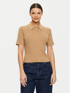 Tommy Hilfiger Tommy Hilfiger Polo WW0WW43957 Beis Regular Fit