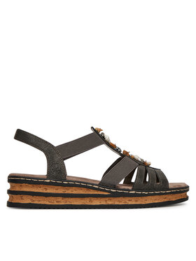 Rieker Sandále Rieker 62949-45 Sivá