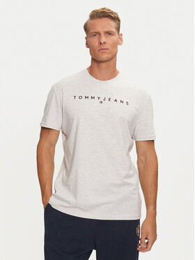 Tommy Jeans Tommy Jeans Camiseta Linear Logo DM0DM20744 Gris Regular Fit
