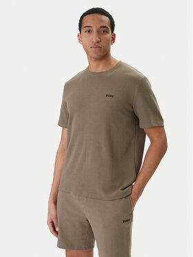 BOSS BOSS Camiseta Waffle 50535891 Marrón Regular Fit