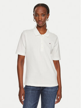 Tommy Hilfiger Tommy Hilfiger Polo 1985 WW0WW43224 Εκρού Regular Fit