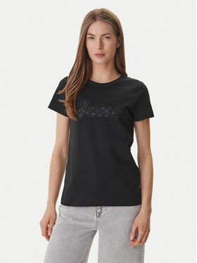 Guess Guess Футболка W6GI08 K3023 Чорний Regular Fit