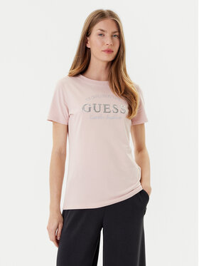 Guess Guess T-shirt V5YI12 J1314 Ružičasta Regular Fit
