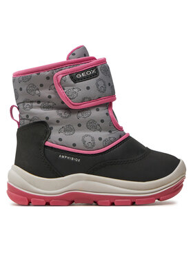 Geox Snehule Geox B Flanfil Girl B Abx B263WG 0BCMN C9235 S Čierna