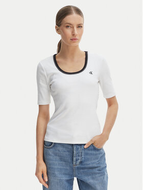 Calvin Klein Jeans Calvin Klein Jeans Camiseta LV047F247G Blanco Slim Fit