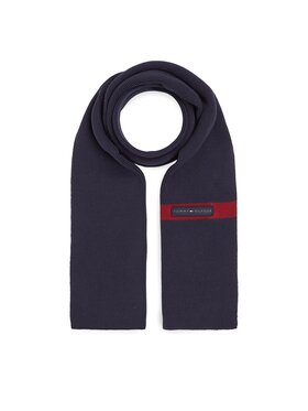Tommy Hilfiger Šál Tommy Hilfiger Th Skyline Knit Scarf AM0AM11496 Tmavomodrá