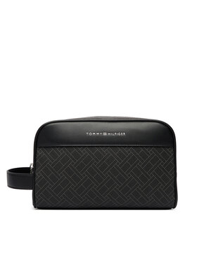 Tommy Hilfiger Pochette per cosmetici Tommy Hilfiger Th Flag Monogram Washbag AM0AM14298 Nero