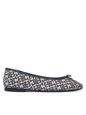 Tommy Hilfiger Ballerinas Tommy Hilfiger Th Charm Jacquard Ballerina FW0FW09504 Bunt