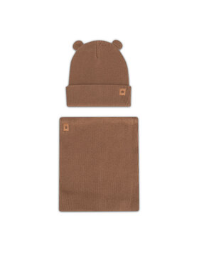 Action Boy Completo cappello e scaldacollo Action Boy 8KF-001-AW24 Marrone
