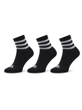 adidas Īsās zeķes adidas 3-Stripes Cushioned Sportswear Mid-Cut Socks 3 Pairs IC1317 Melns