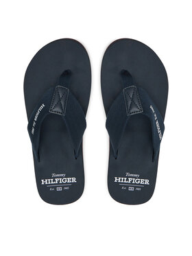 Tommy Hilfiger Čības uz pirksta Tommy Hilfiger Hilfiger 85 Beach Sandal FM0FM05339 Tumši zils