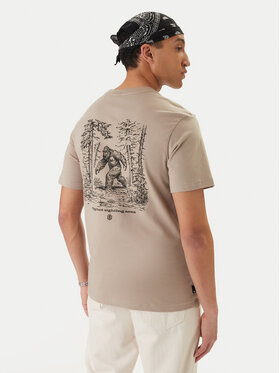 Element Element Camiseta Bigfoot Walking ELYZT00584 Beis Regular Fit