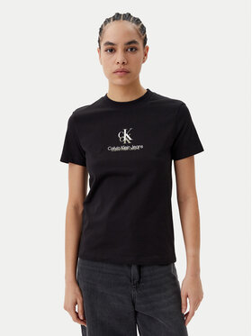 Calvin Klein Jeans Calvin Klein Jeans T-Shirt Shadow Graphic J20J225545 Μαύρο Regular Fit