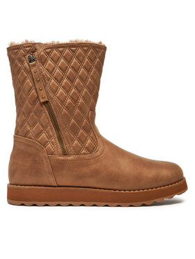 Skechers Polokozačky Skechers Morning Walks 167675/CSNT Hnědá