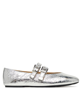 MICHAEL Michael Kors Балетки MICHAEL Michael Kors Rowen Flex Ballet 40R6RWFP1M Срібний