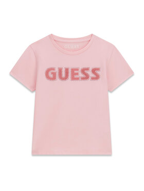 Guess Guess Футболка J6YI12 2K4421 Рожевий Regular Fit