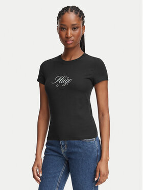 HUGO HUGO Póló 90's Tee_B_2 50575967 Fekete Slim Fit