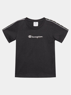 Champion Champion Marškinėliai 404643 Juoda Regular Fit