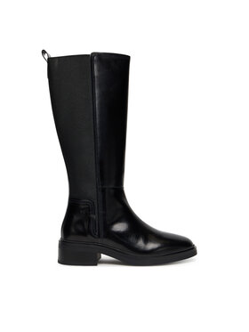 Tommy Hilfiger Čižmy Tommy Hilfiger Th Minimal Abrasivato Long Boot FW0FW08979 Čierna