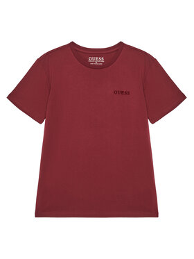 Guess Guess Футболка L5YI39 K8HM4 Бордовий Regular Fit