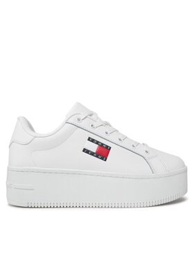 Tommy Jeans Sneakersy Tommy Jeans Tjw Flatform Ess EN0EN02518 Biela