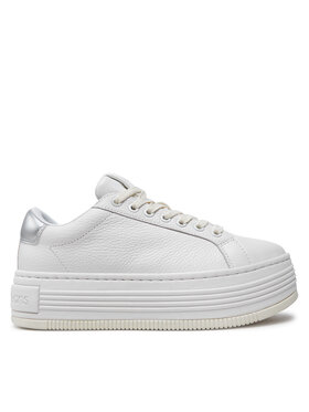 Calvin Klein Jeans Laisvalaikio batai Calvin Klein Jeans Bold Flatf Low Mix Ohb YW0YW01632 Balta