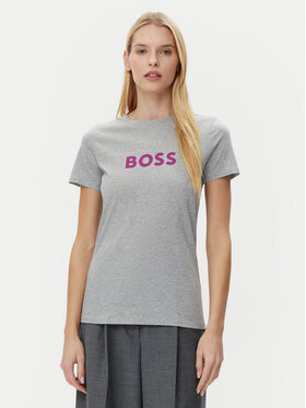BOSS BOSS Футболка C_Elogo_5 50501139 Сірий Regular Fit