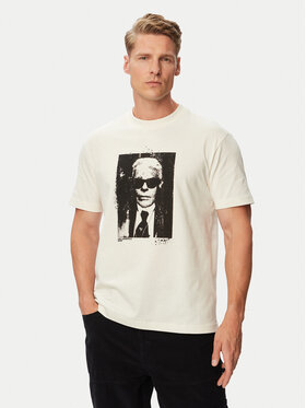 Karl Lagerfeld Jeans Karl Lagerfeld Jeans Camiseta B3M17006 Crema Regular Fit