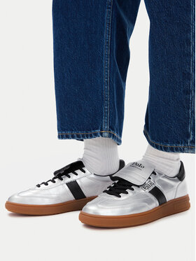 Polo Ralph Lauren Sneakersy Polo Ralph Lauren Bedford Ft 804P16348001 Strieborná