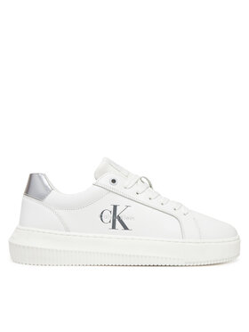 Calvin Klein Jeans Sneakers Calvin Klein Jeans Chunky Cupsole Lth Silver YW0YW01876 Weiß