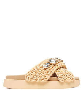 Inuikii Шльопанці Inuikii Woven Stones 70104-106 Бежевий