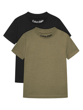 Calvin Klein Jeans Calvin Klein Jeans Komplet t-shirt majic﻿ Embro Logo IB0IB02529 D Pisana Regular Fit