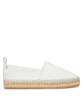 Calvin Klein Espadryle Calvin Klein Oblique Espadrille Canvas HW0HW02931 Biały
