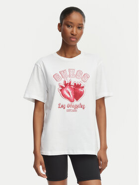 Guess Guess Camiseta V6GI14 K2981 Blanco Relaxed Fit