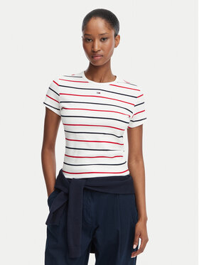 Tommy Jeans Tommy Jeans Camiseta Essential DW0DW17383 Blanco Slim Fit