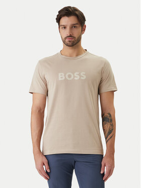 BOSS BOSS Camiseta 50491706 Beis Regular Fit