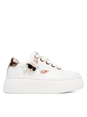 KARL LAGERFELD Sneakersy KARL LAGERFELD KL42376T Biela