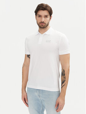 EA7 Emporio Armani EA7 Emporio Armani Поло 8NPF14 PJVQZ 0100 Білий Regular Fit