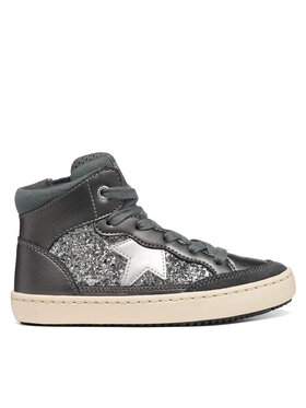 Geox Sneakers Geox J Kalispera Girl J664GB 0NFEW C9002 M Dunkelsilber
