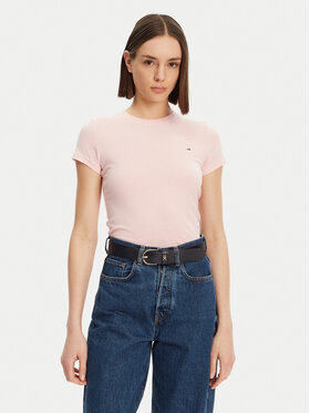 Tommy Jeans Tommy Jeans T-Shirt DW0DW20459 Ροζ Slim Fit