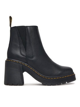 Dr. Martens Botine Dr. Martens Spence Leather Flared Heel DM26440001 Negru