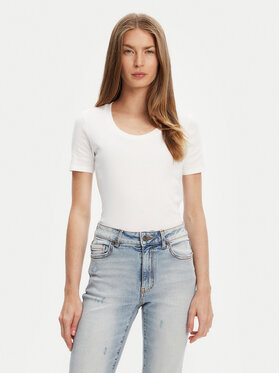 United Colors Of Benetton United Colors Of Benetton Camiseta 3GA2D1066 Blanco Slim Fit