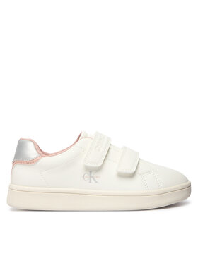 Calvin Klein Sneakersy Calvin Klein Low Cut Velcro Sneaker V1A9-83382-1355 S Biały