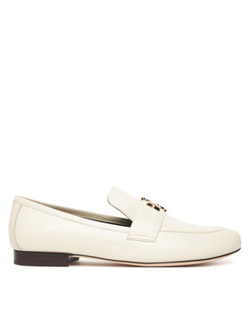 Tory Burch Čevlji brez vezalk Tory Burch Eleanor Loafer 158204 Écru