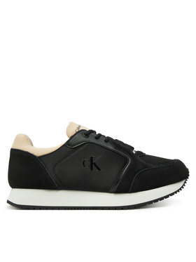 Calvin Klein Jeans Sneakers Calvin Klein Jeans Runner Laceup Low Mg Media YW0YW01644 Schwarz